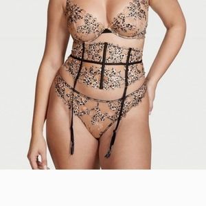 Victoria's Secret very sexy Floral Embroidered Waist Cincher lingerie small sexy